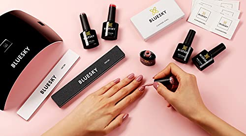 Bluesky Gel Nail Polish, Winter Glow 80611, Blush, Pale, Pink, Long Lasting, Chip Resistant, 10 ml (Requires Drying Under UV LED Lamp)