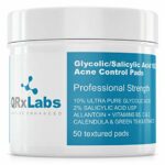 Glycolic/Salicylic Acid 10/2 Acne Control Pads With 10% Ultra Pure Glycolic Acid + 2% Salicylic Acid, Allantoin, Vitamins B5, C & E, Calendula &