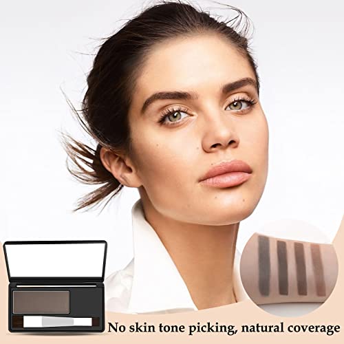 Boobeen Multi-purpose Hairline Shadow Powder Set, Root Touch Up Powder, Temporary Concealer Palette with Makeup Brush, Instantly Cover Up Hair Co