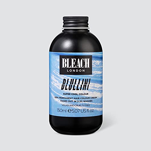 BLEACH LONDON Bruised Violet Semi-Permanent Hair Colour Cream - Deep Purple, Vegan, Cruelty Free, Vibrant Temporary Dye 150 ml