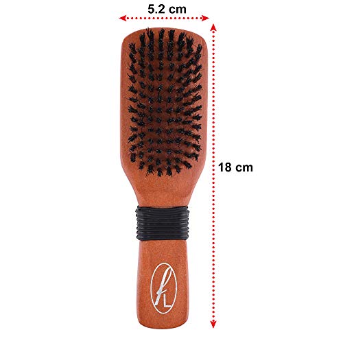 Fine Lines - Paddle Bristle Brush | Boar and Nylon Bristle Hair Brush | Soft Bristle Hair Brush for Afro, Wet or Curly Hair | Bristle Hair Brushe