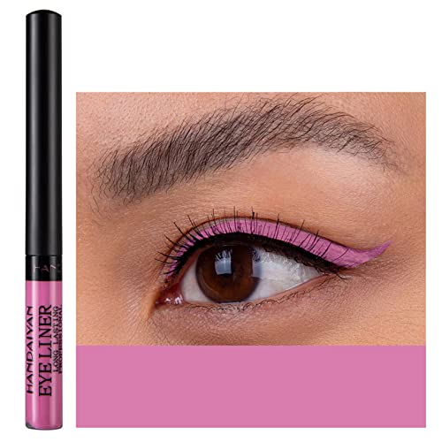 Coloured Eyeliner, Matte Liquid Eyeliner, Blue Eyeliner Long-Lasting Waterproof Liquid Eye Liner, Highly-Pigmented Colourful Eyeliner for Eye Mak
