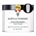 Clear Acrylic Powder, 1.97oz Professional Acrylic Nail Powder Polymer, Clear Nail Powder for Acrylic Nail Extension Carving Nails,Acrylic Nails E