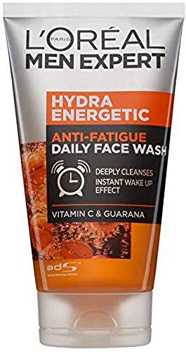 L'Oreal Paris Men Expert Gift Set for Men, Look Lively Anti-Fatigue Skin Duo: Hydra Energetic Face Wash and Moisturiser, 100ml