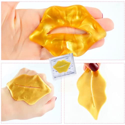 Collagen Crystal Lip Masks Set, 3 types 15pcs Moisturizing Nourishing Lip Patches Remove Dead Skin Anti-Wrinkle Anti-Aging Hydrating Gel Masks Pl