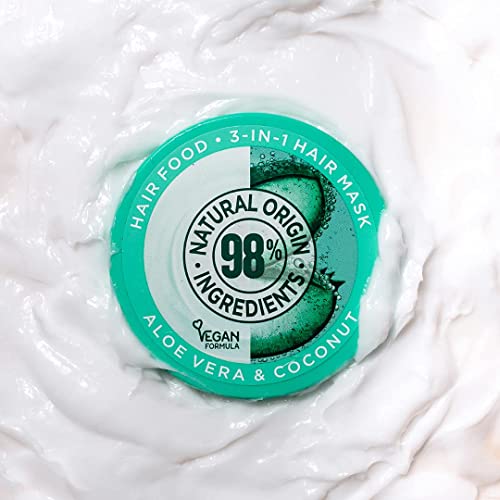 Garnier Ultimate Blends Hair Food, Aloe Vera 3-in-1 Normal Hair Mask Treatment, 390 ml