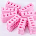 50pcs Foam Sponge Toe Separators Finger Dividers Soft Sponge Finger Divider Spacer Nail Art Manicure Pedicure Tools - Pink
