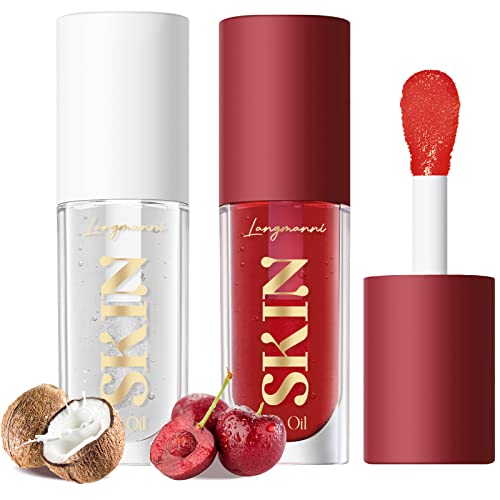 LANGMANNI No-Sticky Lip Gloss/Balm Lip Care,Fruit Flavoured Lip Oil For Dry Lip's Moisturizing Hydrating And Nourishing (Strawberry)