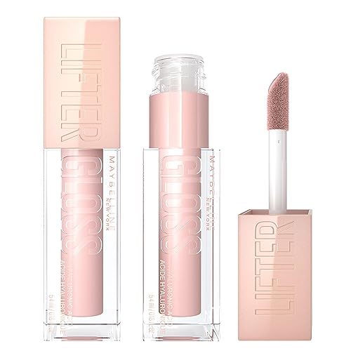 Maybelline Lifter Gloss Plumping Hydrating Lip Gloss Hyaluronic Acid, 003 Moon, 5.4 ml (Pack of 1)