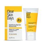 Clear Skin Days Mattifying Barrier Moisturiser - Blemish & Acne Treatment Gel For Oil Control - Reduce Blemishes, Protect and Hydrate Skin, Contr