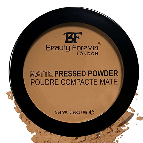 Beauty Forever Matte Pressed Powder, Oil Free & Lightweight, 8gms (01 TRANSPARENT)