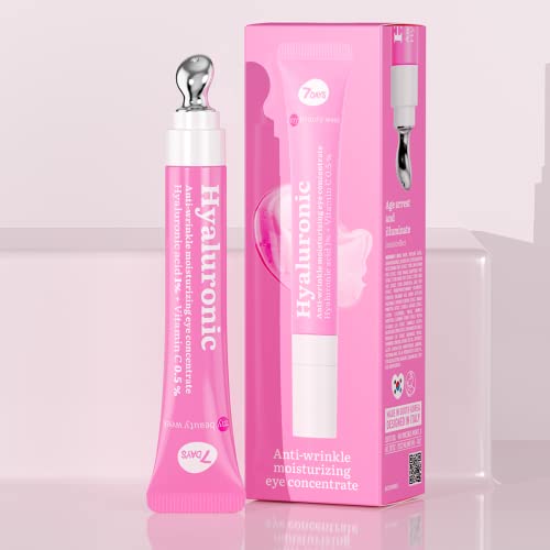 7DAYS Eye Cream with Collagen | Korean Skincare Caffeine Under Eye Cream | Face Care Eye Cryo Cooling Massager Anti Dark Circles, Wrinkles & Puff