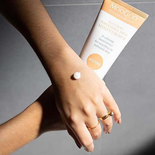 MooGoo - Soothing MSM Moisturizer - A natural, lightweight lotion for sensitive, irritated, red, itchy skin - A calming, gentle cream for face an