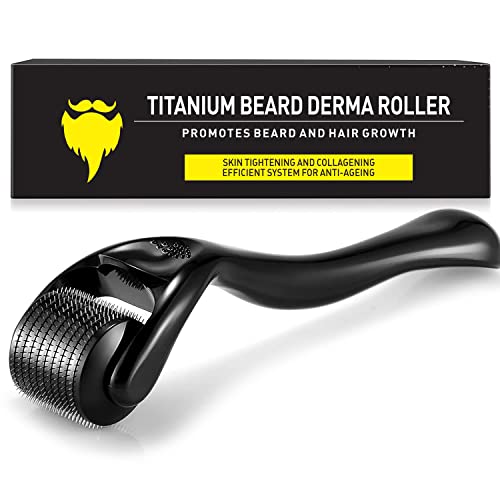 Beard Derma Roller for Beard Growth & Care - Derma Roller for Men - Roller for Home Use - OCHILIMA Beard Growth Roller 0.5mm - Hair Regrowth Micr