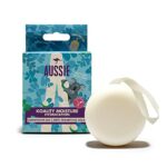Aussie Moisturising Vegan Conditioner Bar with Australian Macadamia Nut, Solid Travel Toiletries for Damaged & Dry Hair (75G) Rich Lather, 96% Na