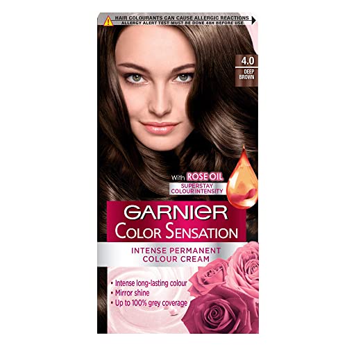 Garnier Color Sensation Brown Hair Dye Permanent 5.0 Luminous Brown