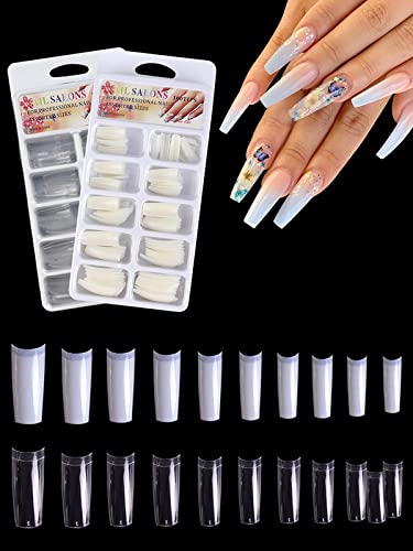 Deciniee Practice Hand for Acrylic Nails,Silicone Hand Practice Model 200 Pcs Nail Tips Set,Professional Nail Art Hand Tools Adjustable False Fin
