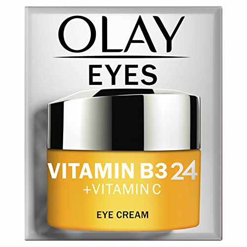 Olay Vitamin B3 24 + Vitamin C Eye Cream With Vitamin B3, Vitamin C & Peptides For Visibly Brighter Skin, 15ml