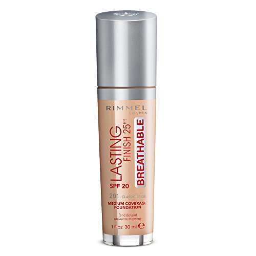 Rimmel London Lasting Finish Breathable Foundation, Spf 20, 101 Classic Ivory