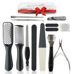 Foot Files for Hard Skin –Professional Pedicure Set [Pack of 15] Foot File Set, Stainless Steel Foot File Clean Foot Dead Skin Tool Kit Nail Toen