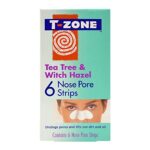 T-Zone Tea Tree & Witch Hazel Nose Pore Strips (6 Pack) - Lift out Dirt & Oil. Help Remove Impurities & Unclog Pores. Keep Skin Clear & Tighten P