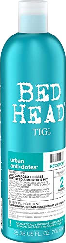 Bed Head by TIGI | Recovery Shampoo and Conditioner Set | Professional Moisturising Hair Repair Treatment | Ideal For Dry And Damaged Hair | 2x75