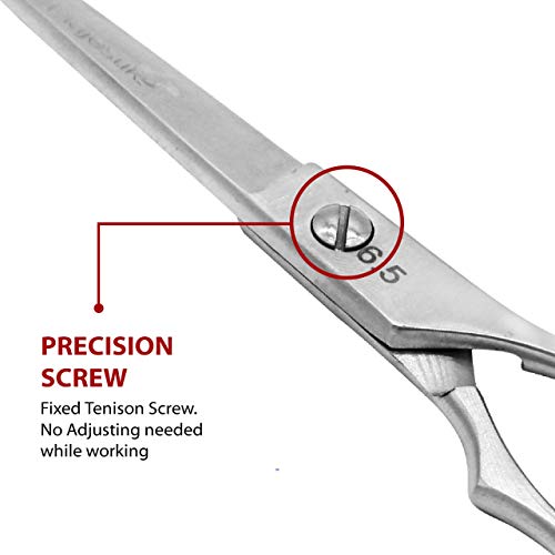 Professional Hair Cutting 6.5" Barber Scissors, Stainless Steel, with Finger rest, Lightweight Razor Edge Salon Standard Haircut Shears - Choice