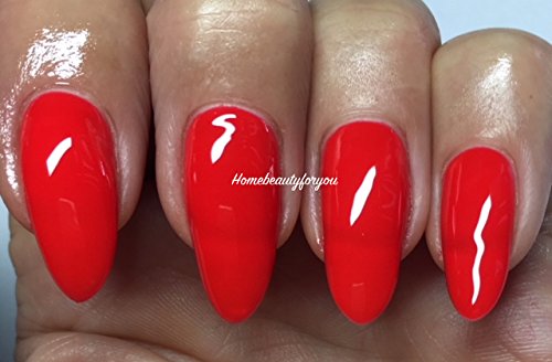 Bluesky Kiss Me Red Special Edition Bright Red Nail Gel Polish UV LED Soak Off 10ml