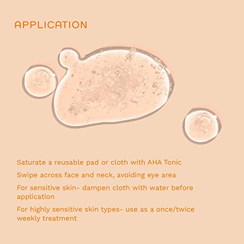 REN Clean Skincare Ready Steady Glow Daily AHA Tonic-Daily Facial Brightening - Exfoliate, Hydrate & Even Skin Tone with Resurfacing AHAs & BHAs