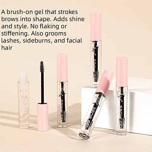 Eyebrow Gel, Brow Gel, Waterproof Eyebrow Gel Clear, Eyebrow Glue Transparent Long Lasting Sweat-Proof Smudgeproof Brow Fix Gel for Makeup, Natur