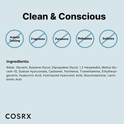 COSRX Hydrium Triple Hyaluronic Moisture Ampoule, 40ml | Hyaluronic Acid Viscous Serum | Korean Skin Care, Vegan, Cruelty Free, Paraben Free, CPN