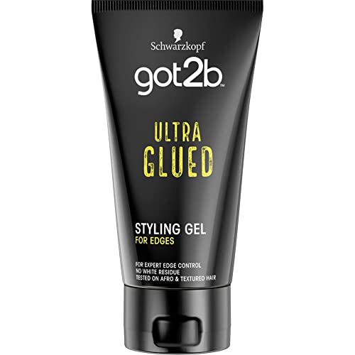 Schwarzkopf got2b Glued Ultra Styling Hair Gel, No White Residue, Edge Control, Vegan, Silicone Free, 170g