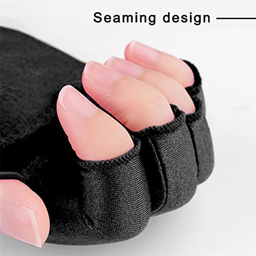 Pimoys Manicure Gloves, Gloves for Nail Lamp Light UV Protection Gloves Fingerless Gloves for Gel Nail Lamp Black
