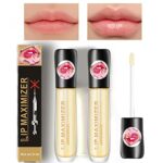 Lip Balm 2 PCS Plumping Lip Gloss,Clear Lip Oil Waterproof Liquid Lip Plumper Strong Moisturize Lipstick Long-Lasting Moisturising Nutritious Cre