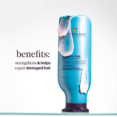 Pureology | Strength Cure | Strengthening Conditioner, For Damaged, Colour Treated Hair, Vegan