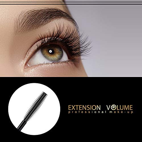 Eveline Cosmetics Extension Volume 4D False Definition Thickening and Separating Long Lash Mascara Black | 10 ML | False Lashes Effect | Perfect