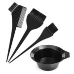Hair Dye Set 4 pcs Hair Dye Kit Colouring Tint Tool Brush Kit, DIY Salon hair dye brush and bowl set, Dye Brush, Comb