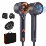 Professional Hair Dryer Diffuser, Chignon Blow Dryer Negative Ion and Intelligent Temperature Control Protection Hair Care, Powerful Fast Drying