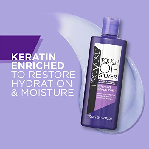PRO:VOKE Touch of Silver Intensive Conditioner - for Blonde, Platinum, White or Grey Hair - 200 ml