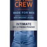 NO Hair Crew Intimate Dry & Fresh Powder. Premium talcum Free Body Powder for Sensitive Areas. Made for Men. 100 g.