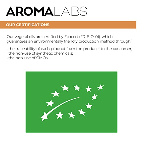 ORGANIC - SESAME SEED Oil - 250mL - 100% Pure, Natural, Cold Pressed and AB Certified - AROMA LABS (French Brand)