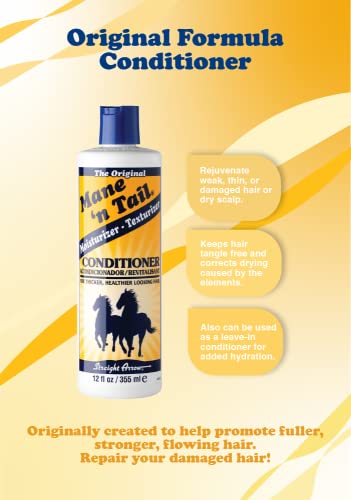 Mane ‘n Tail Original Formula Conditioner 355ml – Promotes fuller and stronger hair. Helps repair damaged hair. Helps detangle hair, reduce frizz