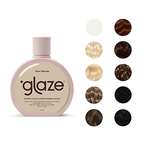 Glaze Sheer Glow Transparent Clear Conditioning Super Gloss 190ml (2-3 Hair Treatments) Award Winning Hair Gloss Treatment. No mix, no mess hair