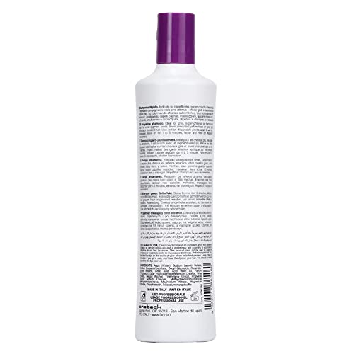 Fanola No Yellow Shampoo, Anti-Yellow Shampoo for Healthy and Vital Blonde Hair, Neutralizes Yellow Tones with Toning Action for Pre-Lightened, H