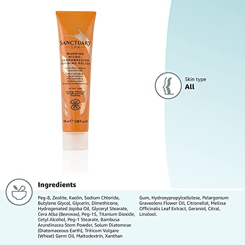 Sanctuary Spa Face Scrub, Warming Micro-Dermabrasion Polish, Exfoliator, 100 ml