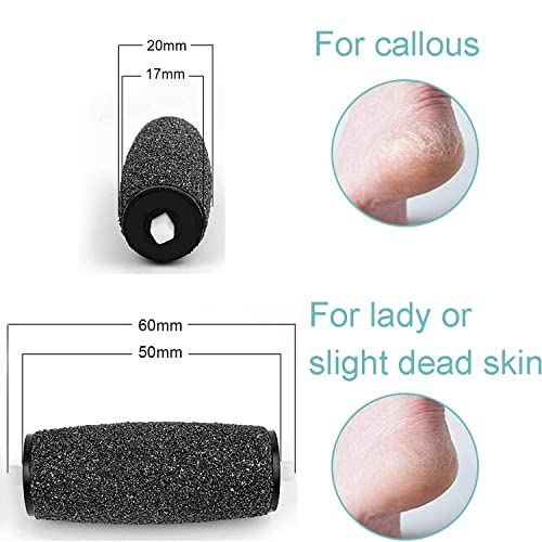 AOYU 8PCS Replacement Rollers Heads Refills for Scholl Velvet Smooth Electric Foot File Roller Refills Pumice Stone for Feet Hard Skin Pedi Rolle