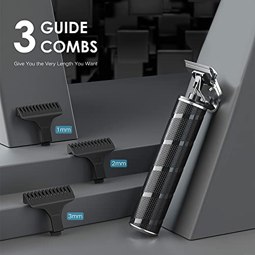 Hair Clippers Men, Professional T Blade Hair Trimmer, Precision Beard Trimmer, Cordless Electric Haircut Clippers for Adult Kids, Adjustable Groo
