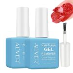 Gel Nail Polish Remover, Peel Off In 3-6 Minutes, Dont Hurt Your Nails(2 Pack)