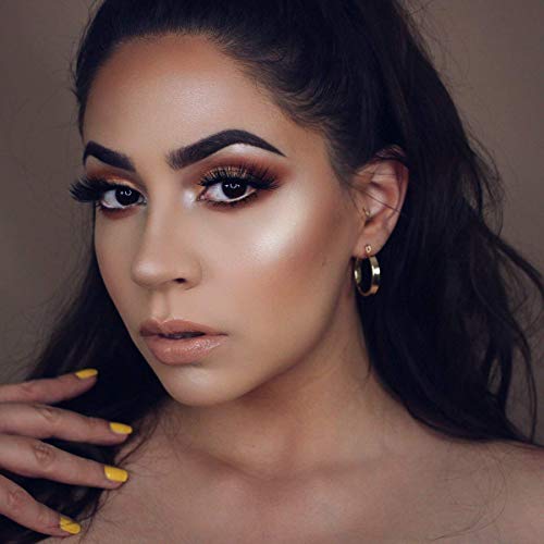 False Eyelashes, 3D Faux Mink Lashes Reusable Long Thick Eyelashes for Makeup Extension, 4 Pairs Hand-made Dramatic Fake Eye with Clip (G107)