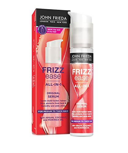 John Frieda Frizz Ease Original Serum 50ml, Hydrating Anti-Frizz Serum for Medium to Thick Hair